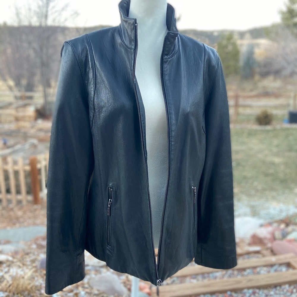 Anne Klein leather jacket